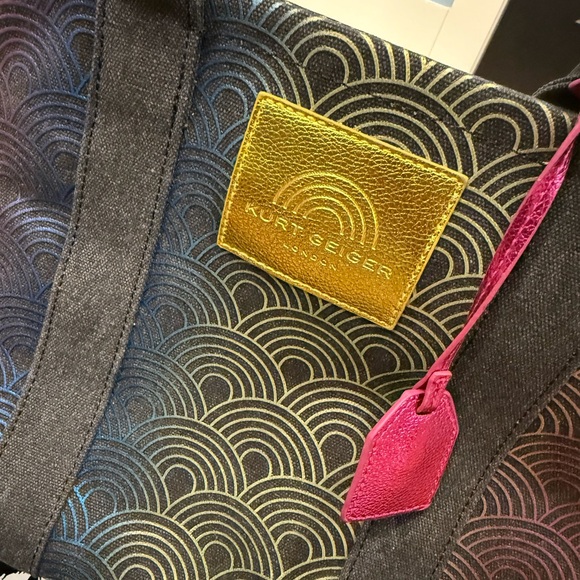 Kurt Geiger Rainbow Wave Tote with Black Accents - Picture 5 of 12